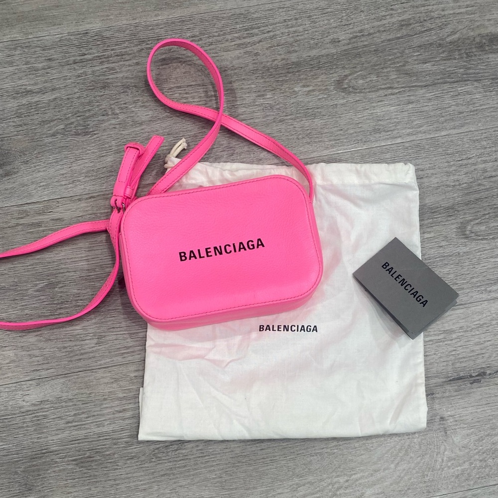Balenciaga Pink Everyday Camera Crossbody Bag
